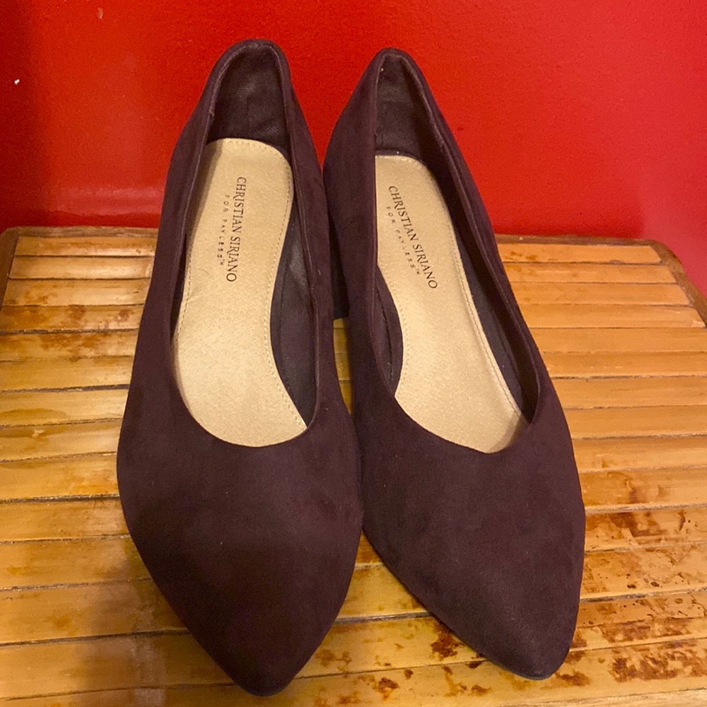 Purple/mauve Blocked heel